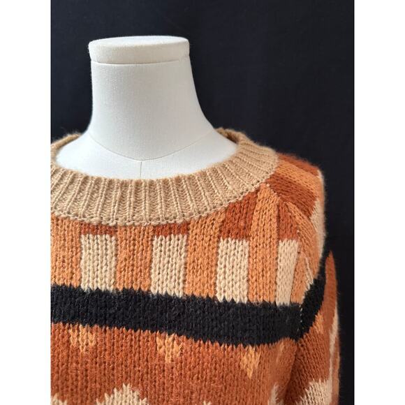 &Merci Womens Geometric Knit Sweater - Cozy Fall/Winter Style - Picture 2 of 4